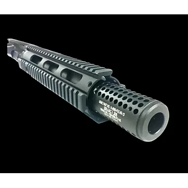 Moriarti 300 Blackout 10.5-inch AR-15 upper with quad handguard and Socom muzzle brake