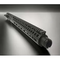 Moriarti AR-10 308 10.5" Pistol Flash Can Upper Receiver Mlok Assembly - DPMS Compatible