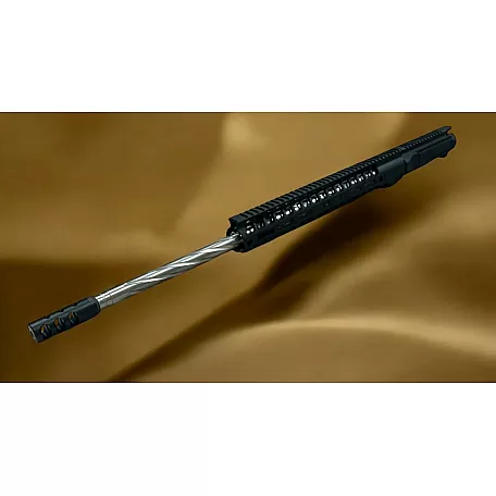 AR-15 5.56/.223 24" Spiral Stainless Steel Fluted Upper Assembly | M-LOK | Triport Muzzle Brake
