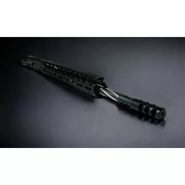 AR-15 18" Spiral Fluted Black Claw Upper with 15" M-LOK Rail and Competition Brake – Moriarti Arms