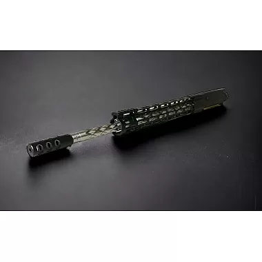 AR-15 5.56/.223 16" Diamond Fluted Upper Assembly | Left Hand | Slick Side Upper Receiver