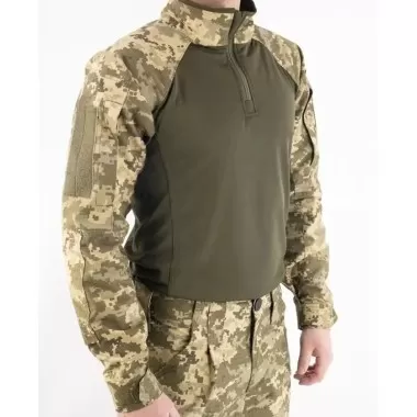 Ukrainian Pixel Camo Combat Shirt – MM14 | UBACS Military-Grade Design