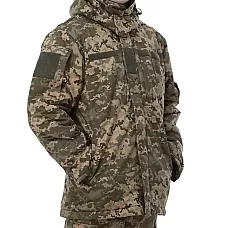 Ukrainian Army Winter Jacket – MM14 Pixel Camo Double Coat | Waterproof Tactical Parka
