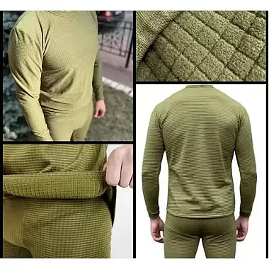 ZSU Olive Thermal Underwear Set – Ukrainian Military Winter Gear