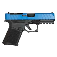 Moriarti Glock 19 Gen 1-3 Complete Slide Kit – Blue DLC / RMR Cut / Black or Bronze Barrel / Fiber Optic Sights