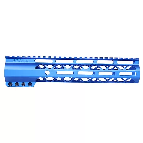 AR-15 10" Air-Lok Series M-LOK Compression Free Floating Handguard with Monolithic Top Rail | Choose Color: Black, Red, Blue, Green, Purple, Gold