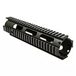 AR-15 10" Quadrail Float Handguard with Round Port / Cerakote Finish – Multiple Colors Available