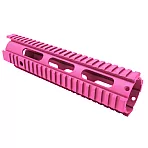 AR-15 10" Quadrail Float Handguard with Round Port / Cerakote Finish – Multiple Colors Available