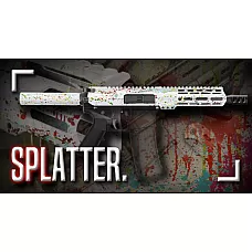 AR-15 5.56 NATO 5" PISTOL KIT - BILLET UPPER / 4" HANDGUARD / CERAKOTE SPLATTER - CHOOSE YOUR COLOR
