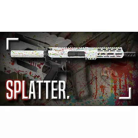AR-15 300 BLK 5'' PISTOL KIT - BILLET UPPER / 4'' HANDGUARD / CERAKOTE SPLATTER - CHOOSE COLOR
