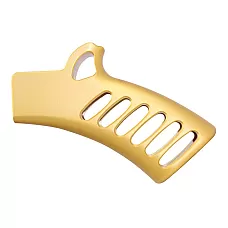 AR-15/AR-10 ULTRALIGHT SERIES SKELETONIZED ALUMINUM FEATURELESS GRIP / ANODIZED GOLD / NY/CA COMPLIANT