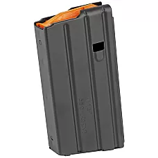 DURAMAG DuraMag SS 20-Round 350 Legend Magazine for AR Rifles – Stainless Steel, Orange AGF Follower
