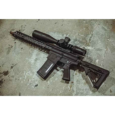 Moriarti MA-10 .243 WIN 16" Advanced Rifle, 416R Stainless, Cherry Bomb Muzzle, Magpul MOE Stock