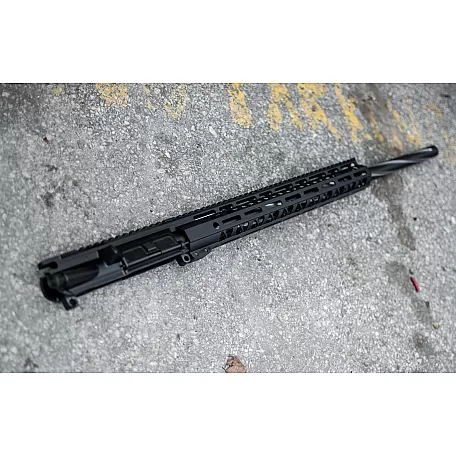 AR-15 5.56/.223 24" Spiral Black Claw stainless upper assembly / Bull / Mlok