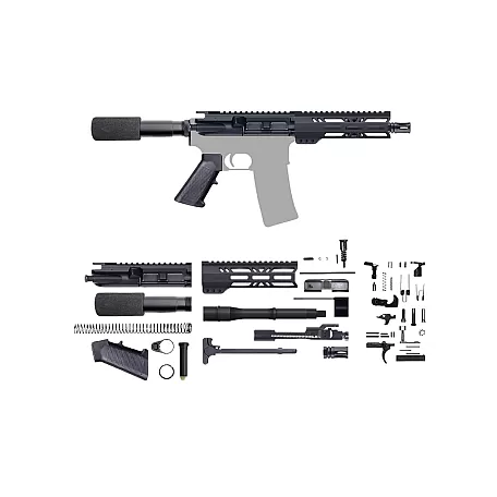 AR-15 .338 ARC 7.5" Pistol Build Kit | Black Nitride | Classic
