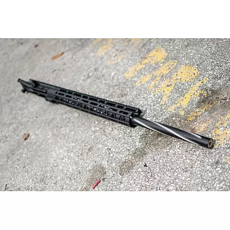 AR-15 5.56/.223 24" Spiral Black Claw stainless upper assembly / Bull / Mlok