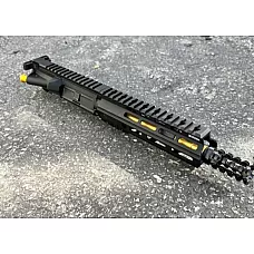 AR-15 5.56/.223 7.5" M-LOK Upper Assembly | Gold Barrel | Pineapple Muzzle Brake