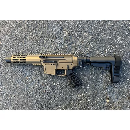 AR-9 9MM 7.5" Minimalist Side Charging Pistol w/ LAW Tactical Folder, LRBHO, Bronze – Moriarti Arms
