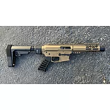 AR-9 9MM 7.5" Minimalist Side Charging Pistol w/ LAW Tactical Folder, LRBHO, Bronze – Moriarti Arms