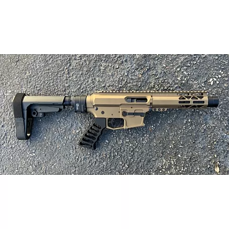 AR-9 9MM 7.5" Minimalist Side Charging Pistol w/ LAW Tactical Folder, LRBHO, Bronze – Moriarti Arms