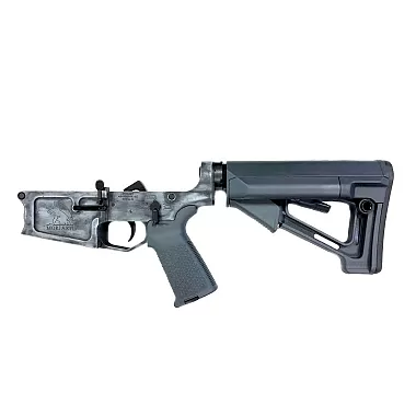 Moriarti Armaments MA-308 Enhanced Complete Lower Receiver w/ Magpul MOE & STR - Black
