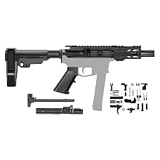AR-9 9MM 4.5" Mini Pistol Build Kit w/ SBA3 Brace - M-Lok / Non-LRBHO