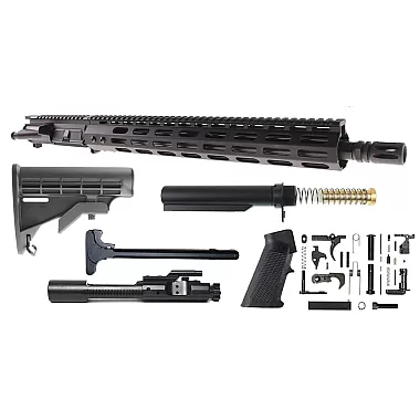 Moriarti AR-15 16" .450 Bushmaster Rifle Kit - Black | M-LOK Handrail | Made in the USA