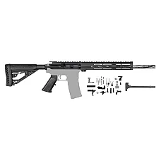 AR-15 5.56/.223 16" Stainless Black Claw rifle build kit /12" mlok / Adaptive Stock