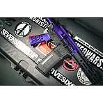 AR-15 5.56/.223 16 inch Minimalist Series Rifle Kit, Purple Accents, 15 inch M-LOK