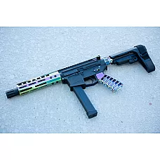 Moriarti Arms MA-45 8.5" Rainbow PVD Anodized .45 ACP Pistol | SBA3 Brace & LRBHO