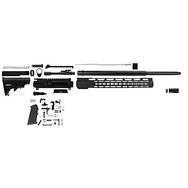AR-15 5.56/.223 20" RIFLE NITRIDE RIFLE KIT /15" MLOK /LE STOCK