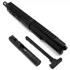 Moriarti AR-9 9MM 4.5" LRBHO Slick Side Complete Upper Assembly with BCG & Charging Handle - Black