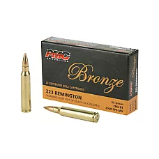 PMC Bronze .223 Remington Ammo – 55 Grain FMJ | 20 Round Box