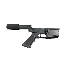 Moriarti Armaments MA15 Mil-Spec Complete Lower Receiver – Semi-Automatic, Multi-Caliber, Pistol Build, Black Finish