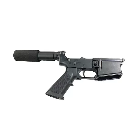 Moriarti Armaments MA15 Mil-Spec Complete Lower Receiver – Semi-Automatic, Multi-Caliber, Pistol Build, Black Finish