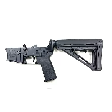 MA15 Moriarti Armaments Complete Lower Receiver with Magpul MOE Edition - Black