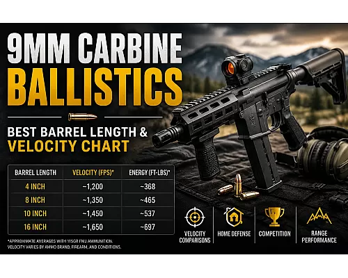 9mm Carbine Barrel Length Velocity Comparison Chart