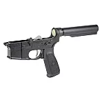 Bravo Company Complete Lower Receiver Milspec Receiver Extension, Black