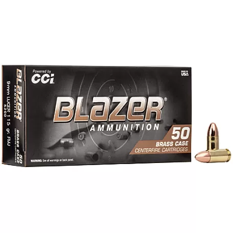 BLAZER BRASS 9MM 115GR FMJ 50/1000