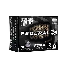 FED PUNCH 9MM 124GR PUNCH JHP 20/200