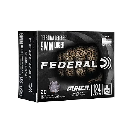 FED PUNCH 9MM 124GR PUNCH JHP 20/200