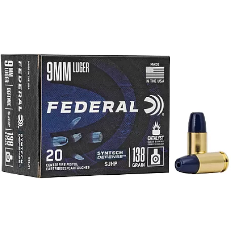 FED SYN DEF 9MM 138GR SJHP 20/200