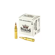 STERLING 5.56 M193 55GR FMJ 30/1500