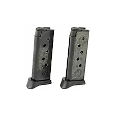 MAG RUGER LCP 380ACP 6RD BL W/EX 2PK