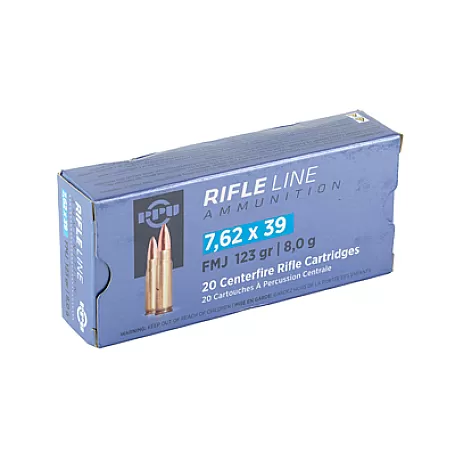 PPU 7.62X39 FMJ 123GR 20/1000