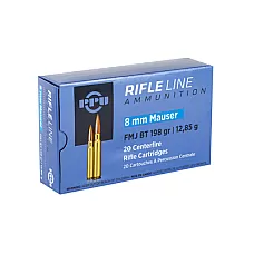 PPU 8MM MAUSER FMJ 198GR 20/200