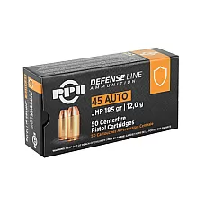 PPU 45ACP JHP 185GR 50/500