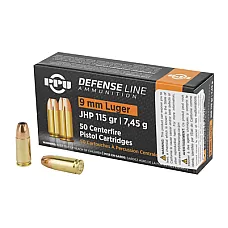 PPU 9MM JHP 115GR 50/1000