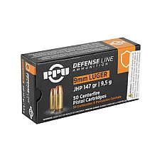 PPU 9MM JHP 147GR 50/1000