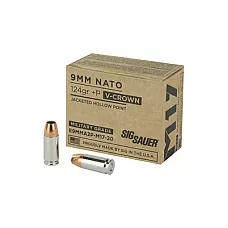 SIG AMMO 9MM M17 124GR +P JHP 20/200